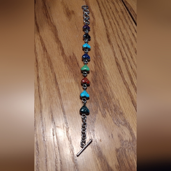 Sterling hand enameled designer bracelet - Picture 14 of 16